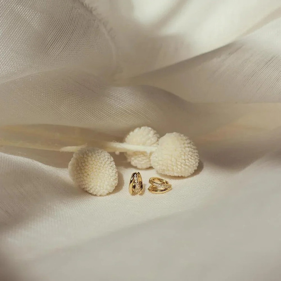 ❤️Women Gold  Hoop Earrings for Women,Gold Huggie Hoop Earrings for Girl - Picture 7 of 7